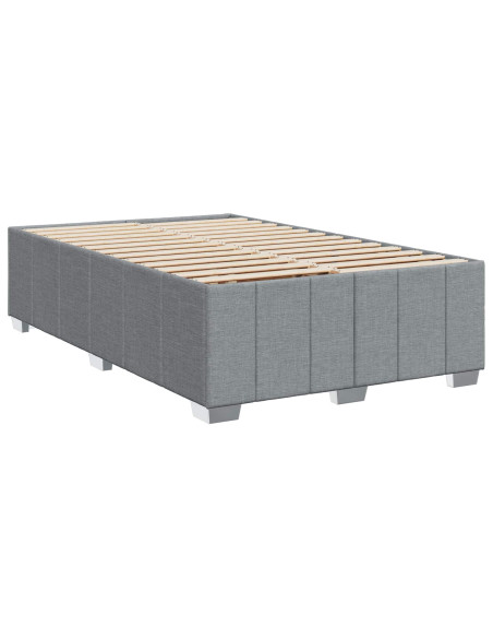 Letto box spring con materasso Grigio Chiaro 120 x 200 cm