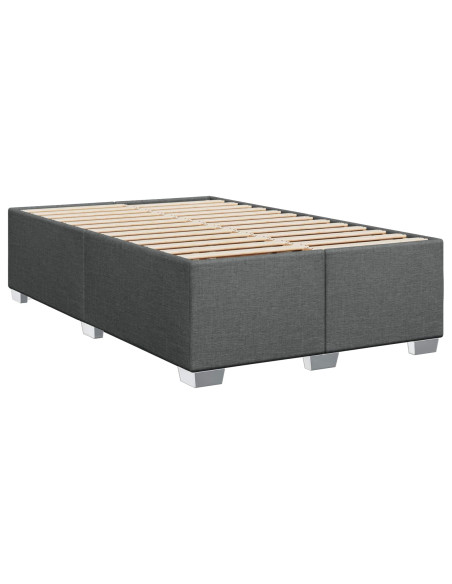 Letto box spring con materasso Grigio Scuro 120 x 190 cm