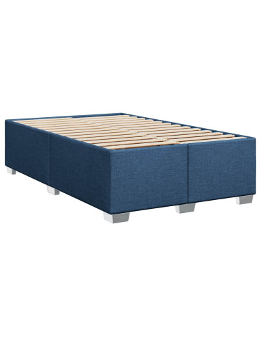 Letto box spring con materasso Blu 120 x 190 cm Tessuto