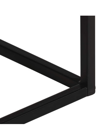 Tavolo Consolle 110x30x75cm Legno Massello di Recupero e Ferro