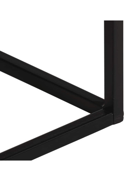 Tavolo Consolle 110x30x75cm Legno Massello di Recupero e Ferro
