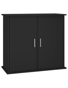 Supporto per Acquario 81x36x73 cm in Legno Multistrato Nero 2