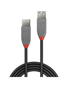 Lindy 36700 cavo USB USB 2.0 0,2 m USB A Nero, Grigio 2
