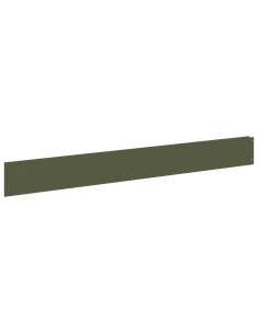 Bordura per Prato 50 pcs 100 x 12 cm Acciaio Verde Oliva 2