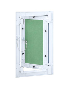 Pannello di Accesso Verde e Argento 25 x 45 cm 2