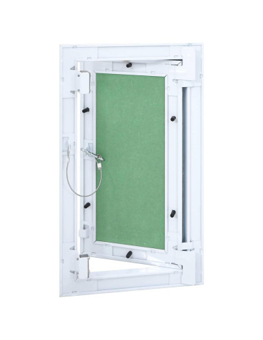 Pannello di Accesso Verde e Argento 25 x 45 cm