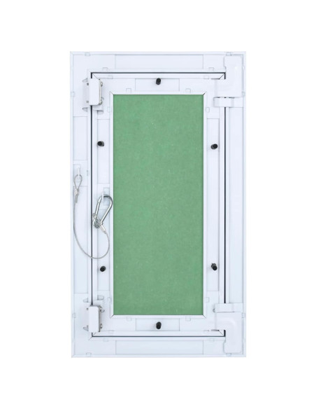 Pannello di Accesso Verde e Argento 25 x 45 cm