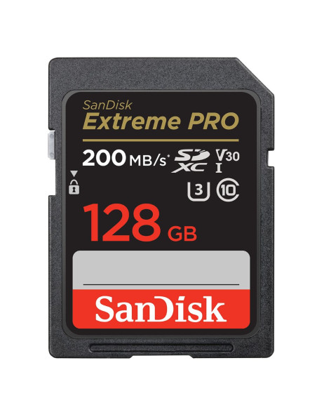 MEMORY CARD MICRO SD/TRANSFLASH 128GB SANDISK EXTREME PRO CLASSE 10 U3 V3 SDSQXCD-128G-GN6MA