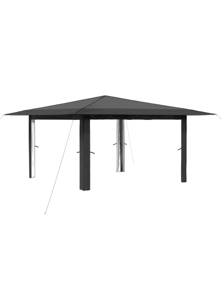 Gazebo senza Parete Laterale 4 x 4 m Grigio chiaro e Antracite