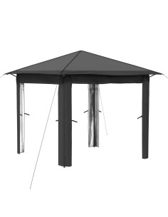 Gazebo senza Parete 2,6 x 2,6 m Grigio chiaro e Antracite 2
