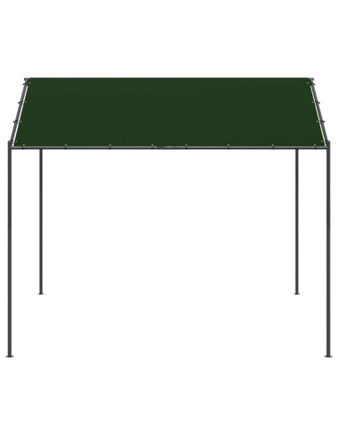 Gazebo 4 x 4 x 2,6 m Tortora Poliestere e Acciaio