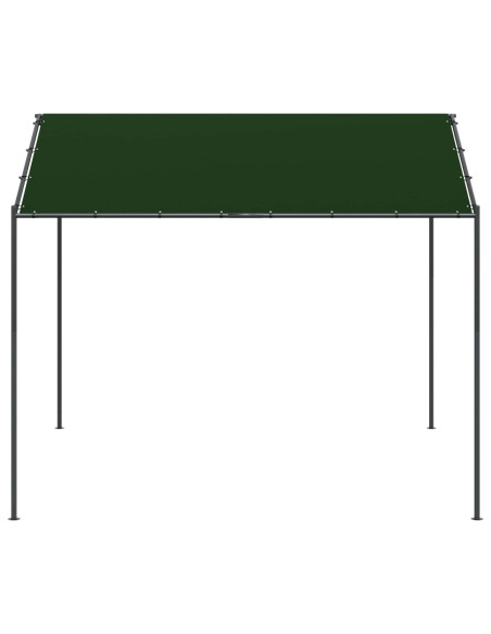 Gazebo 4 x 4 x 2,6 m Tortora Poliestere e Acciaio