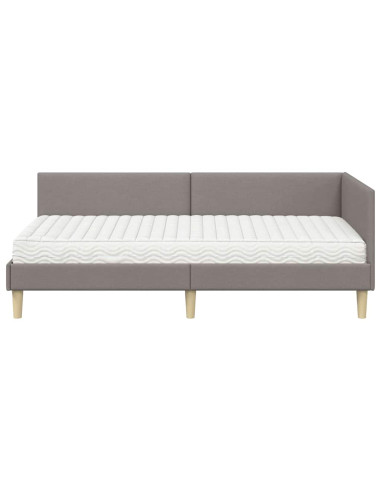 Struttura Letto Angolare con Materasso 2 pcs Talpa Tessuto