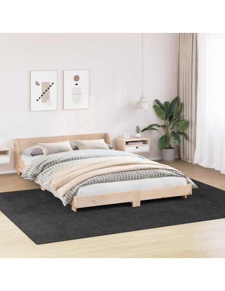 Tappeto Shaggy Antiscivolo Grigio scuro 240 x 340 cm PP
