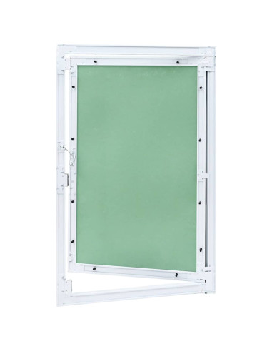 Pannello di Accesso Verde e Argento 55 x 75 cm