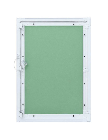 Pannello di Accesso Verde e Argento 55 x 75 cm
