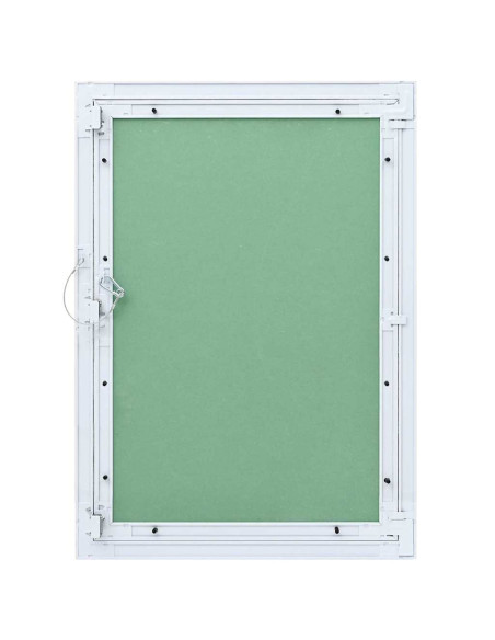 Pannello di Accesso Verde e Argento 55 x 75 cm