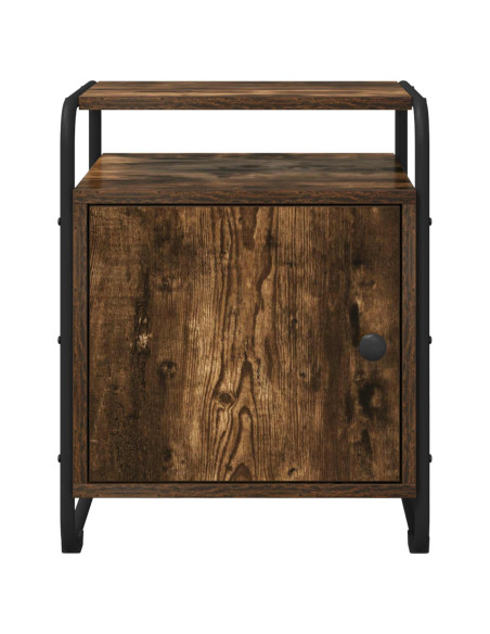 Armadio da Notte Rovere Fumo Legno ingegnerizzato