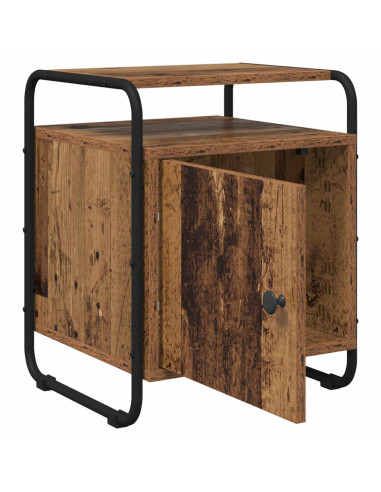 Armadio da Notte 2 pz Legno antico Legno ingegnerizzato