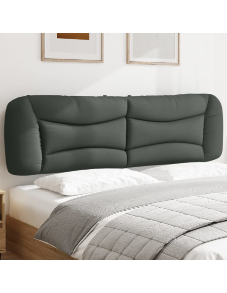 Cuscino Testiera Hvar Grigio Scuro 183 cm in Tessuto
