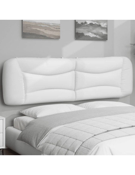 Cuscino Testiera Hvar Bianco 183 cm in Similpelle