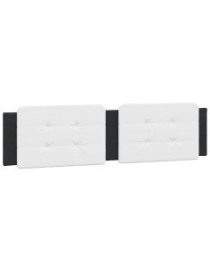Cuscino Testiera Zadar Bianco e Nero 193 cm in Similpelle 2