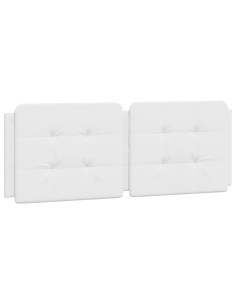 Cuscino Testiera Zadar Bianco 137 cm in Similpelle 2
