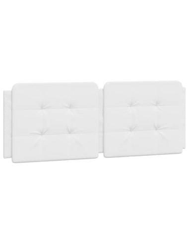 Cuscino Testiera Zadar Bianco 137 cm in Similpelle