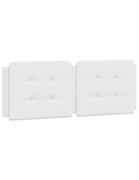 Cuscino Testiera Zadar Bianco 137 cm in Similpelle