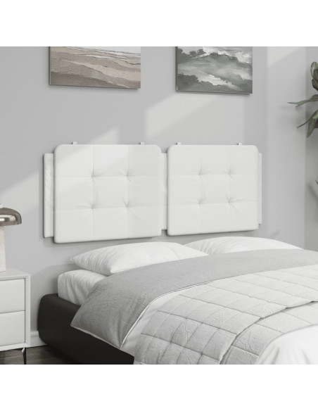 Cuscino Testiera Zadar Bianco 137 cm in Similpelle