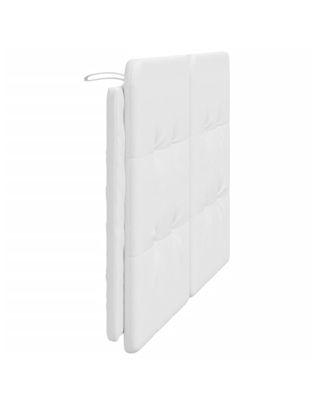 Cuscino Testiera Zadar Bianco 137 cm in Similpelle