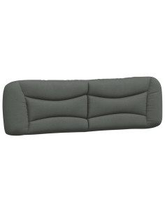 Cuscino Testiera Hvar Grigio Scuro 183 cm in Tessuto 2