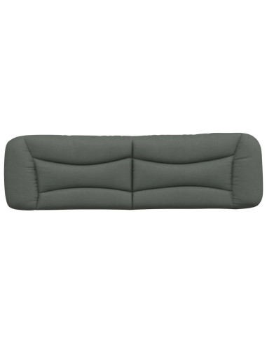 Cuscino Testiera Hvar Grigio Scuro 183 cm in Tessuto
