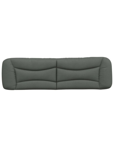 Cuscino Testiera Hvar Grigio Scuro 183 cm in Tessuto
