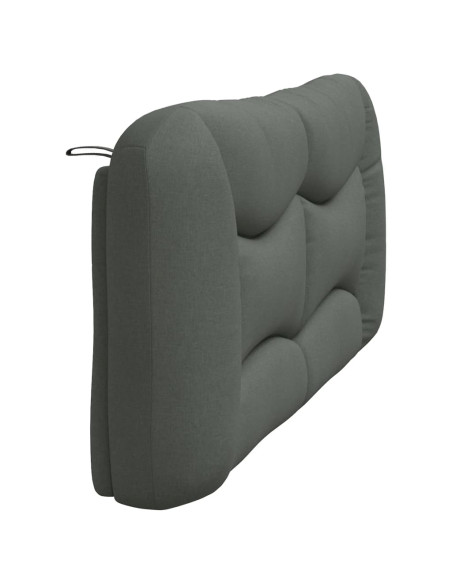 Cuscino Testiera Hvar Grigio Scuro 183 cm in Tessuto