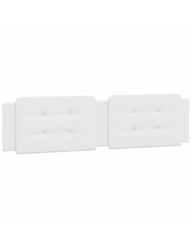 Cuscino Testiera Zadar Bianco 193 cm in Similpelle