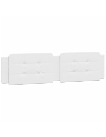 Cuscino Testiera Zadar Bianco 193 cm in Similpelle