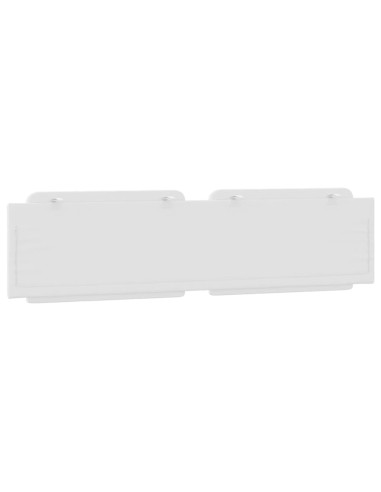 Cuscino Testiera Zadar Bianco 193 cm in Similpelle