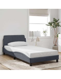 Giroletto Dover Grigio Scuro 100x190 cm in Velluto