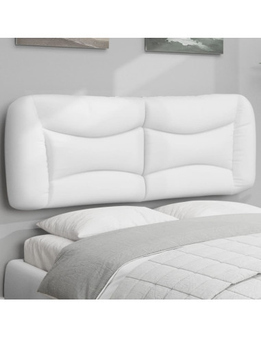 Cuscino Testiera Hvar Bianco 137 cm in Similpelle