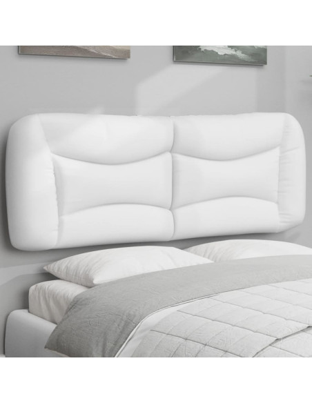 Cuscino Testiera Hvar Bianco 137 cm in Similpelle