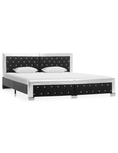 Giroletto Nero in Similpelle 180x200 cm 2