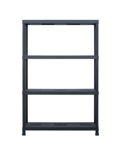 Scaffale Nero 220 kg 90x40x138 cm in Plastica 2