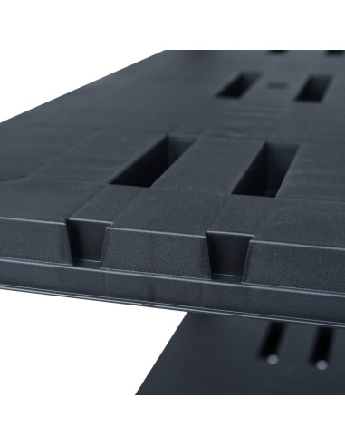 Scaffale Nero 220 kg 90x40x138 cm in Plastica