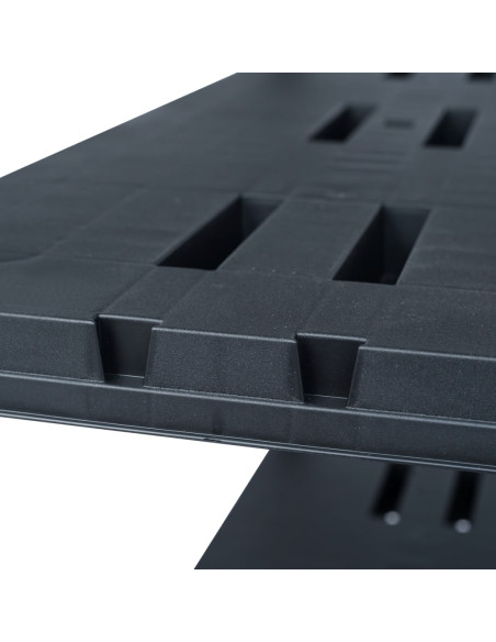 Scaffale Nero 220 kg 90x40x138 cm in Plastica