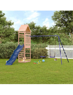 Set da Gioco da Esterno in Legno Massello di Douglas