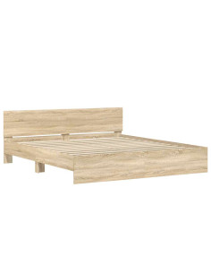 Struttura del letto Sonoma 193 x 203 cm Legno ingegnerizzato 2