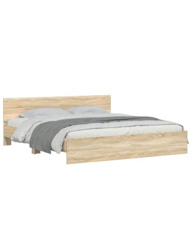 Struttura del letto Sonoma 193 x 203 cm Legno ingegnerizzato