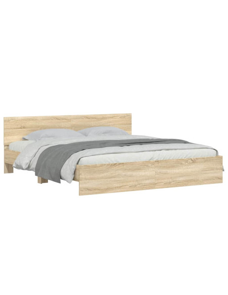 Struttura del letto Sonoma 193 x 203 cm Legno ingegnerizzato