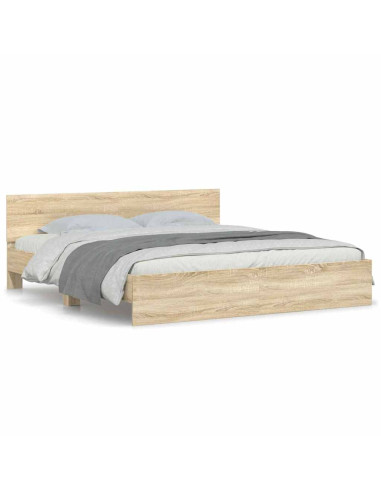 Struttura del letto Sonoma 193 x 203 cm Legno ingegnerizzato